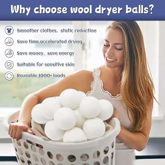 Organic Wool Dryer Balls: Eco-Friendly & Chemical-Free | Our Anti-Entanglement - Image 7