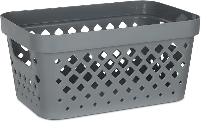 Glad Plastic Baskets for Organizing, Linen Closet, and Bathroom | Nesting Shelf - Image 2