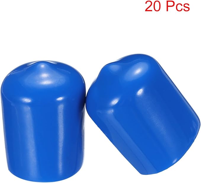 uxcell 20pcs Rubber End Caps 17mm ID Vinyl PVC Round Tube Bolt Cap Cover Screw - Image 2