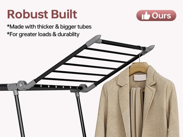 APEXCHASER Clothes Drying Rack Foldable, Large Drying Rack - Image 3