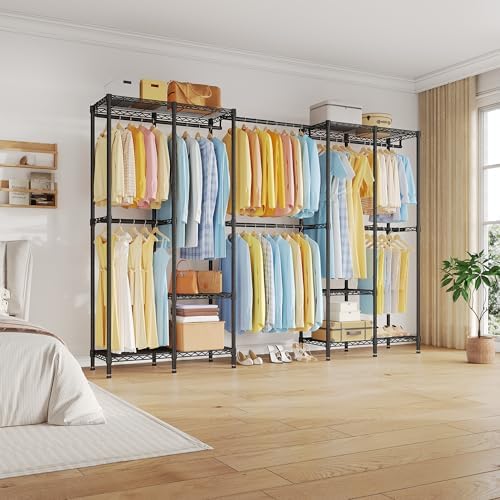 M1 Heavy Duty Clothes Rack, Expandable Clothing Rack, Black