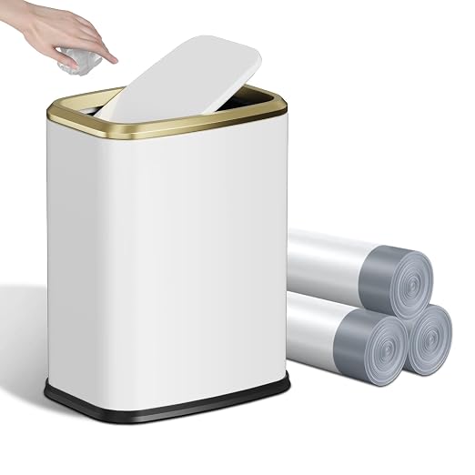 8L/2.1 Gallon Small Bathroom Trash Can by KHMMGK