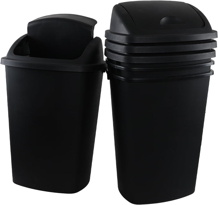 13 Gallon Black Outdoor Garbage Can