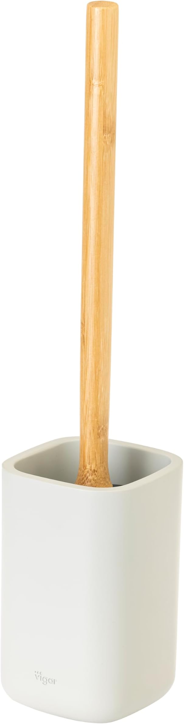 Vigar Zense Toilet Brush and Holder Set, Toilet Bowl Brush by VIGAR