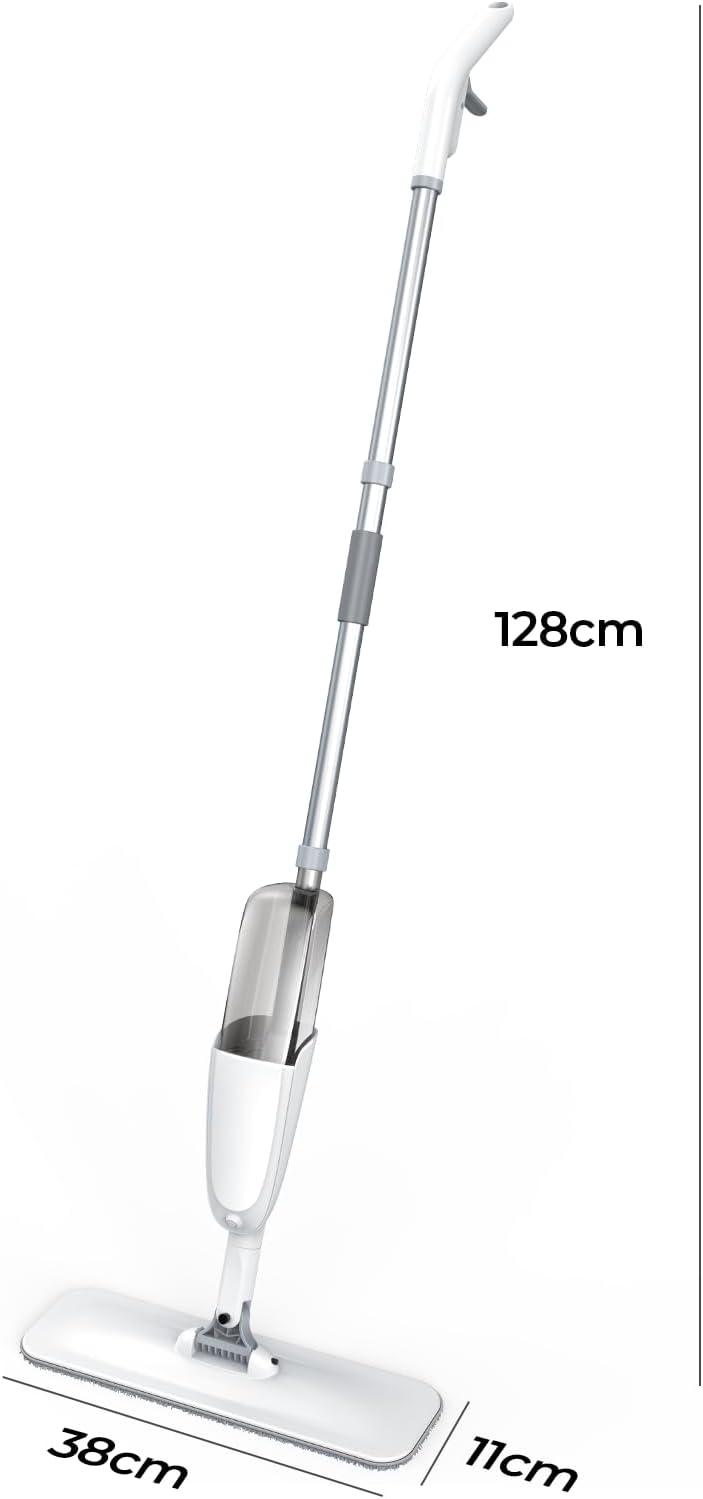 Spray Mop, Wet Dry Hardwood Floor Cleaning Mop with Washable Reusable Pad, with 500ML Sprayer for Tile, Wood, Laminate, Vinyl & Marble Floor Cleaning