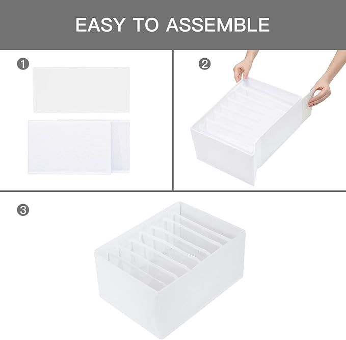 Qozary 4 Pack Drawer Organizers - Image 4