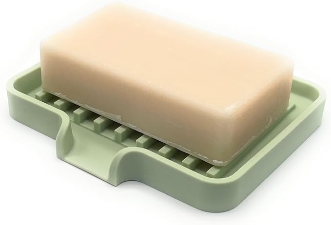 Happitasa Silicone Soap Dish Tray and Sponge Holder - Image 9