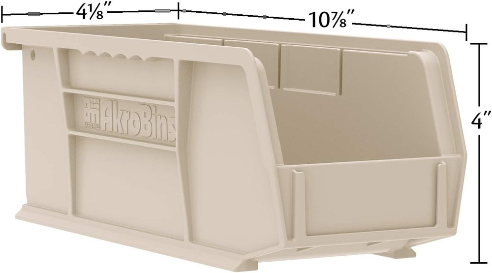 Akro-Mils 30224 AkroBins Plastic Storage Bins, 11"x 4"x 4", Cl...