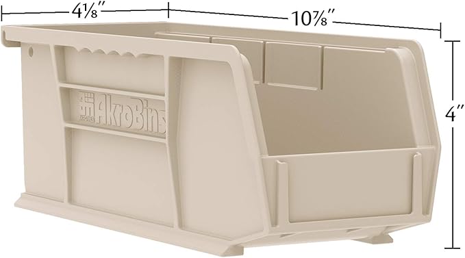 Akro-Mils 30224 AkroBins Plastic Storage Bins, Space-Saving Stackable Bins - Image 3