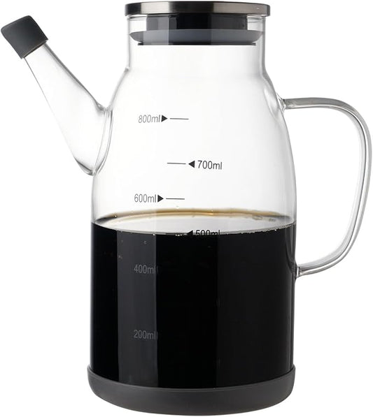 Large Glass Oil Dispenser Bottle by cosetoor