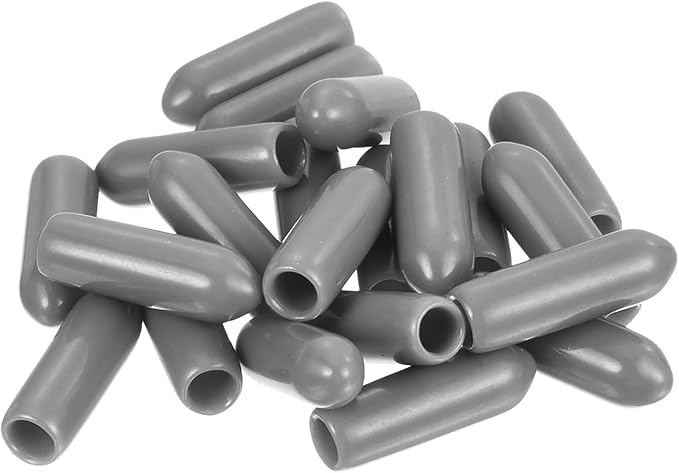 uxcell 20pcs Rubber End Caps Protective Caps 3.5mm ID Vinyl PVC Round Tube Bolt - Image 4