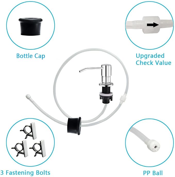 Soap Dispenser for Kitchen Sink, in Sink Soap Dispenser Pump, Say Goodbye to - Image 5
