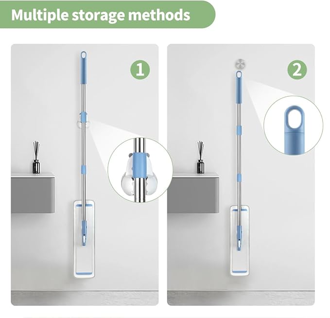 CQT Commercial Flat Microfiber Floor Mop Cleaning System 18" Inch Wet Dry and - Image 7
