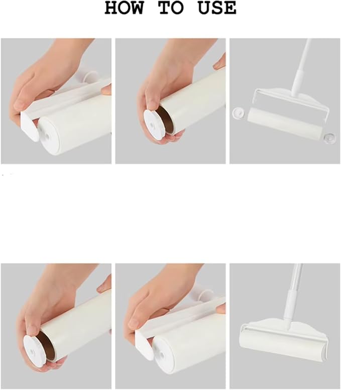 RainbowZone Large Lint Rollers plus 3 Rolls 9.5'' Extra Wide Total 300 sheets - Image 6