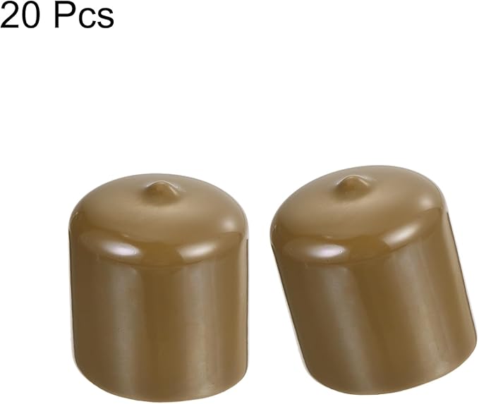 uxcell 20pcs Rubber End Caps 31mm ID Vinyl PVC Round Tube Bolt Cap Cover Screw - Image 2