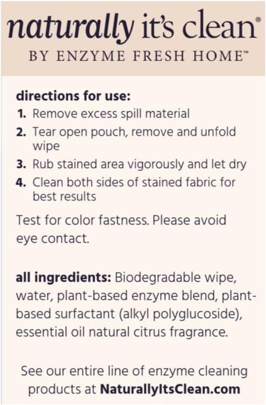 Naturally It's Clean Stain Eraser, Natural Enzymes Based/Biodegradable Instant - Image 2