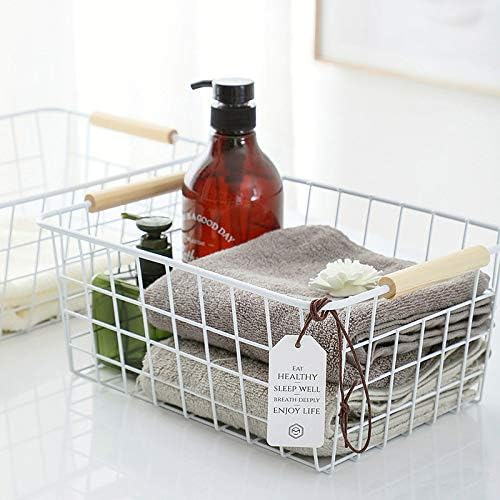 LeleCAT White Wire Baskets for Organizing - Image 5