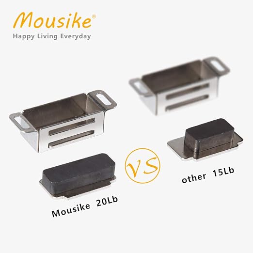 Mousike Cabinet Magnets Magnetic Door Catch Stainless Steel Door Magnet - Image 3