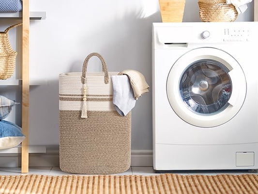Woven Laundry Basket for Clothes, 80 L Large Rectangle Laundry Hampers - Image 2