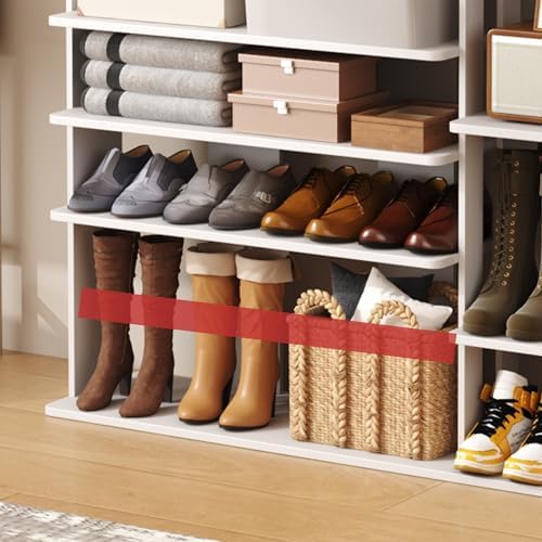 HOMEFORT 10 Tiers Shoe Rack, 50 Pairs Large Shoe Shelf, 61.8" Tall Shoe ...
