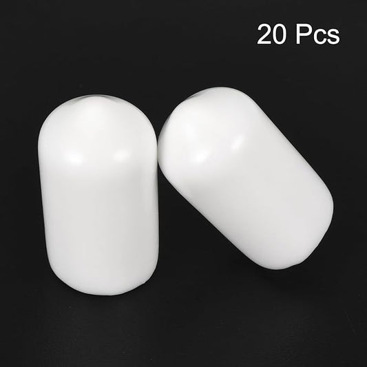 uxcell 20pcs Rubber End Caps 9mm ID Vinyl Round End Cap Cover Screw Thread - Image 2