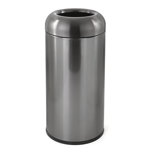 Dyna-Living Stainless Steel Trash Can Outdoor Large Garbage Can by Dyna-Living