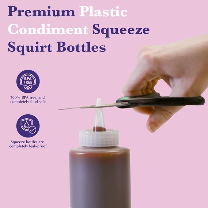 6-Pack Condiment Squeeze Bottles - Image 2