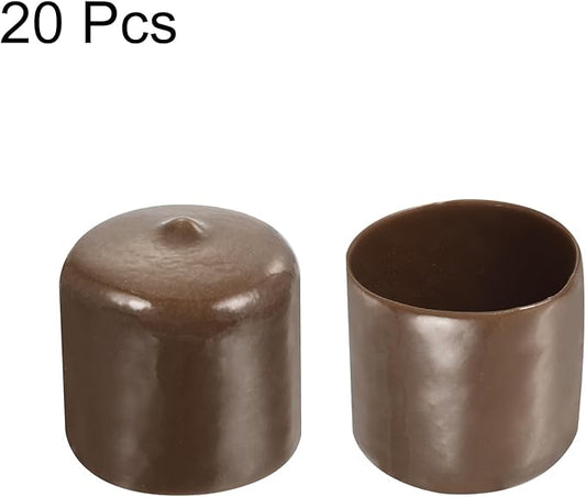 uxcell 20pcs Rubber End Caps 33mm ID Vinyl PVC Round Tube Bolt Cap Cover Screw - Image 2