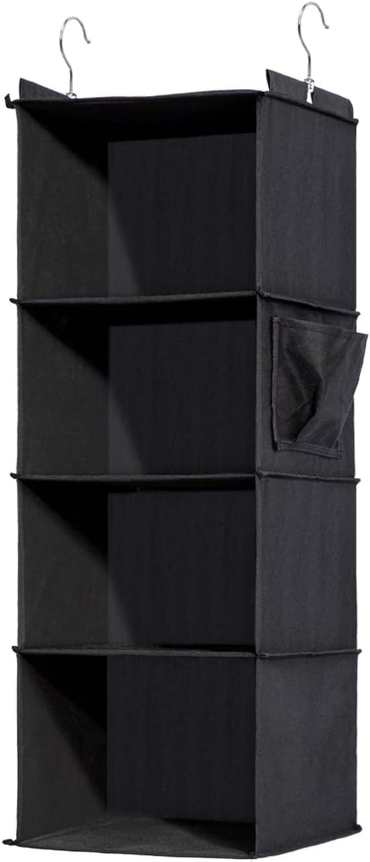 4-Shelf Hanging Closet Organizer and Storage, Collapsible Hanging Shelves by WelcometoYRCBEHFU