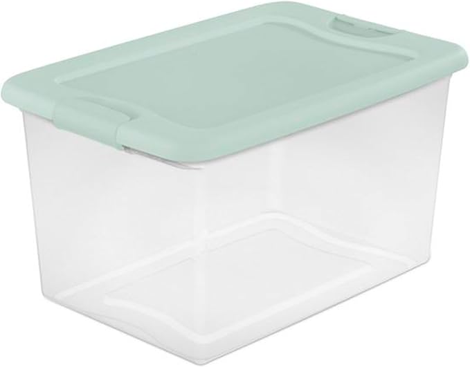 Sterilite 12 Pack Latching Box, 64 Quart, Mindful Mint - Image 7