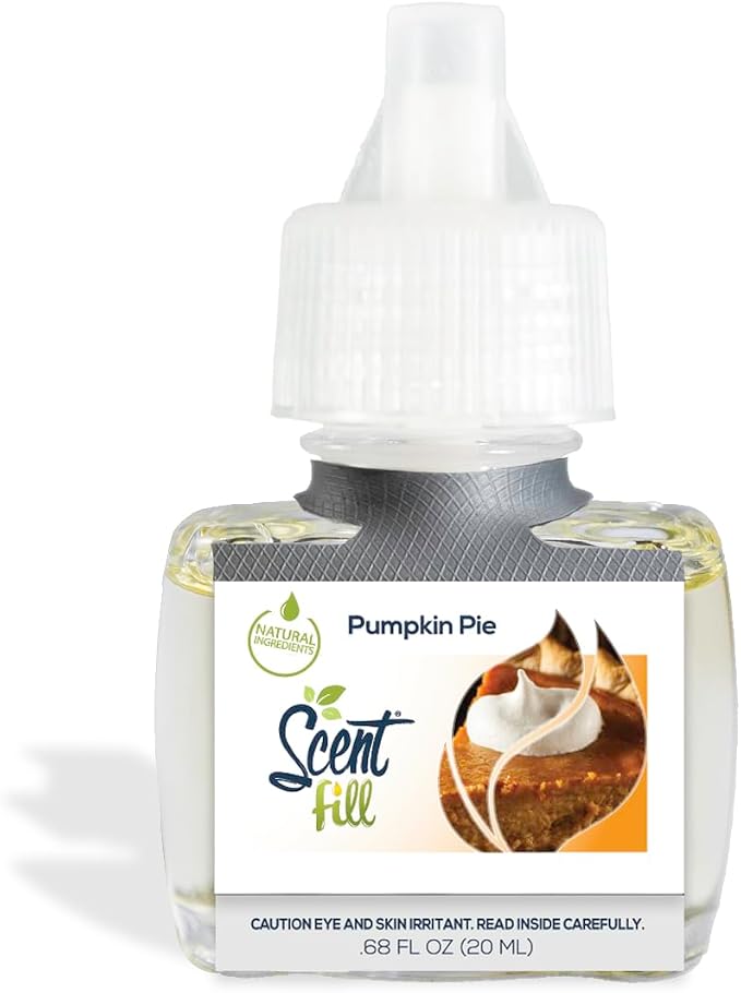Scent Fill Pumpkin Pie Plug in Air Freshener, Scented Oil Refills, 2 Refills + - Image 4