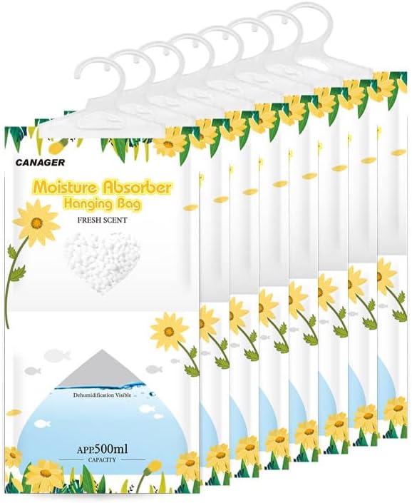 CANAGER Hanging Moisture Absorber, Fresh Scent Moistureproof Desiccant Hanging by CANAGER