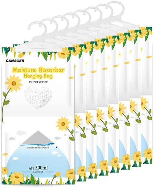 CANAGER Hanging Moisture Absorber, Fresh Scent Moistureproof Desiccant Hanging by CANAGER