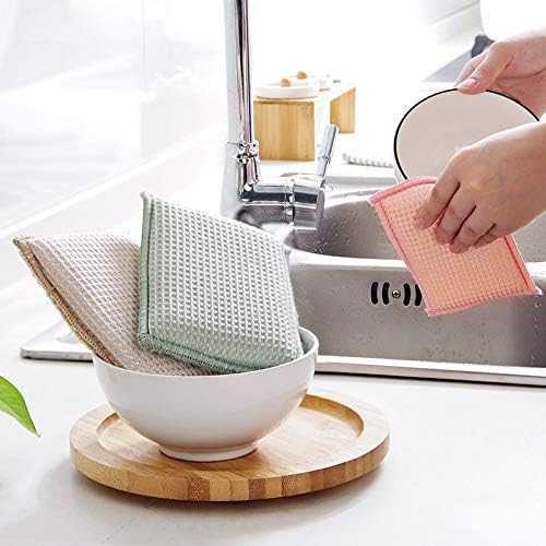 JEBBLAS 8Pack Bamboo Natural Kitchen Sponges Dish Sponge Cleaning Sponge Heavy - Image 6