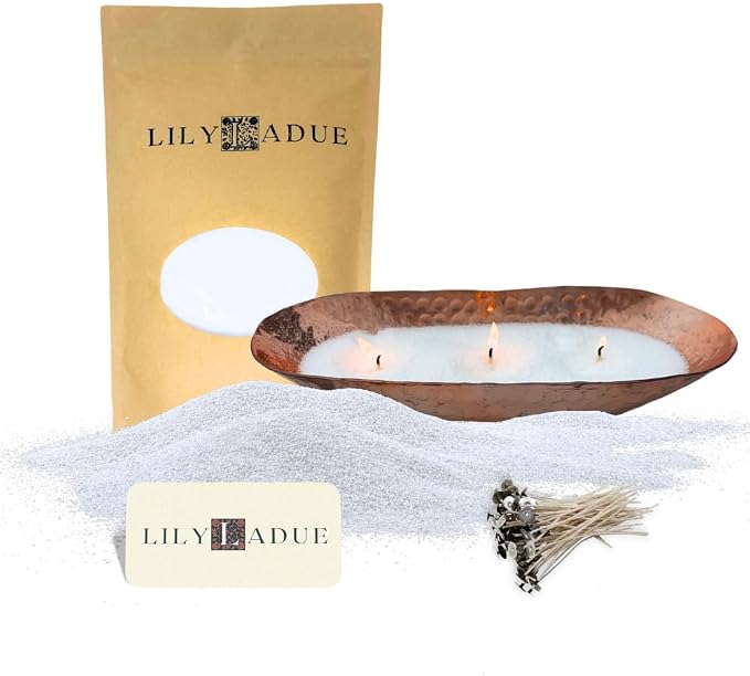LILY LADUE Sand Candle Kit - 1Lb/16Oz Pearled Candles Sand and Wicks by Unknown