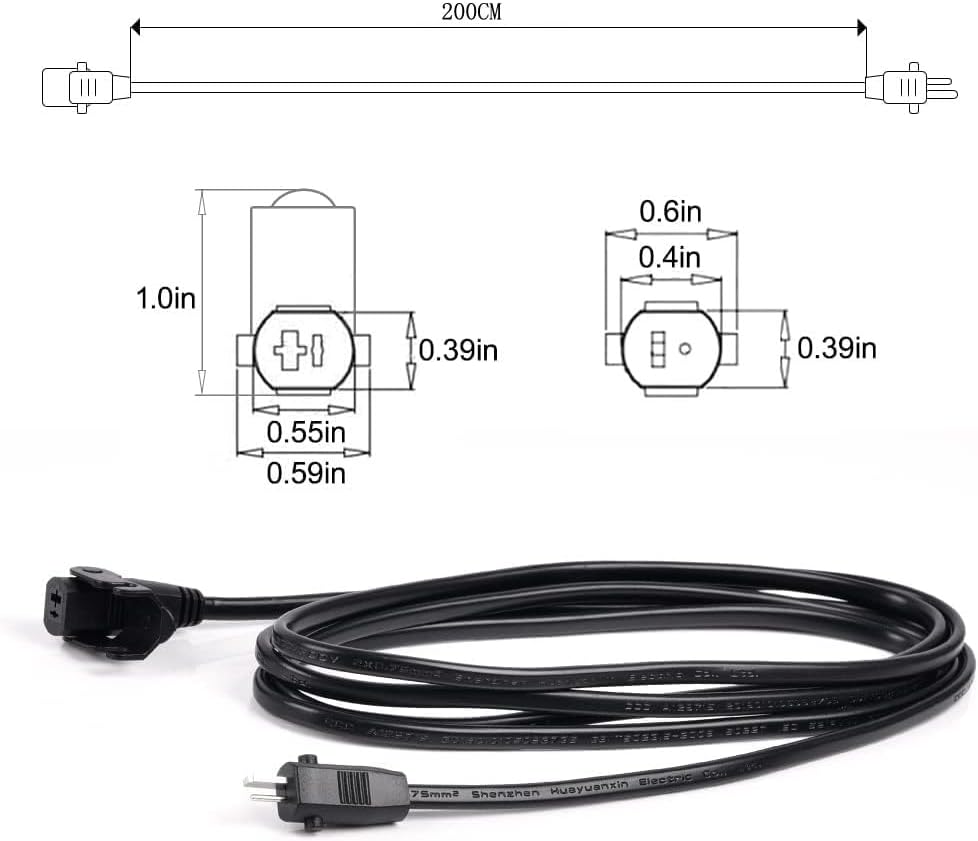 Universal Power Cord for Recliner Chair - 2-Pin Power Adapter with Extension Cord for Lift Chair, Recliner Sofa, Recliner Couch, 29V 2A Recliner Power Supply Compatible with Most Makes & Models…
