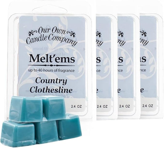 Our Own Candle Company Premium Wax Melt, Country Clothesline Scent, 6 Cubes - Image 2