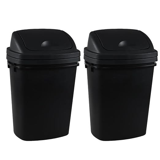 4 Pack 8 Gallon Medium Trash Can - Image 4
