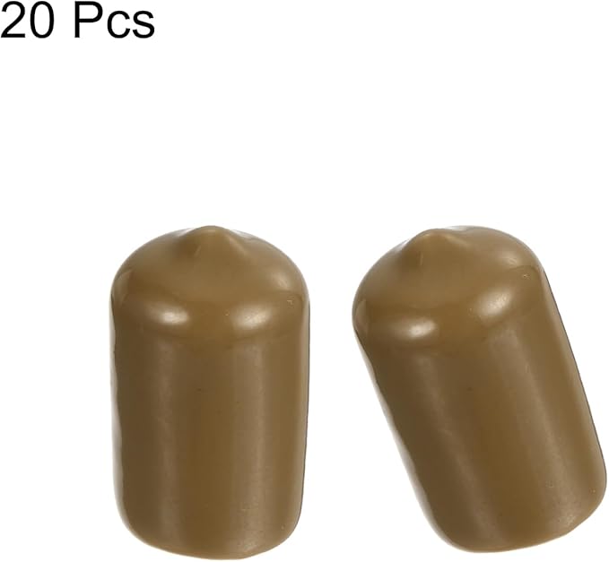 uxcell 20pcs Rubber End Caps 13mm ID Vinyl PVC Round Tube Bolt Cap Cover Screw - Image 2