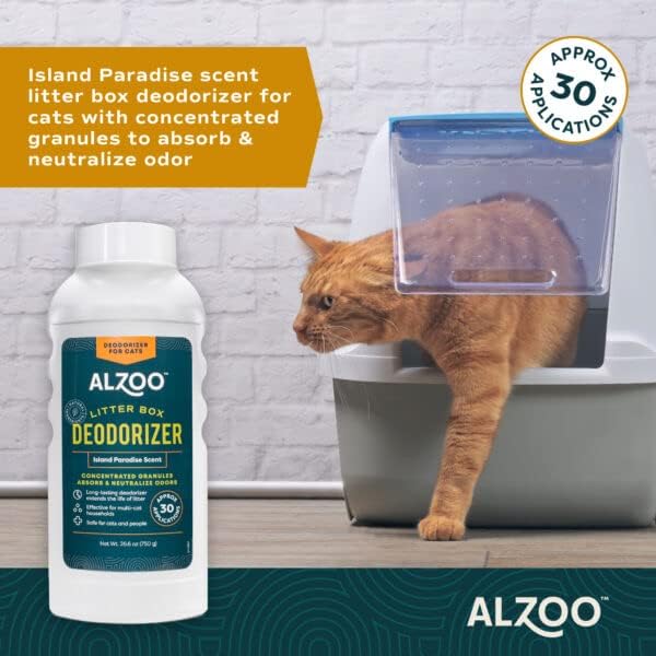 ALZOO Cat Litter Deodorizer, Concentrated Granules Absorb & Help Neutralize - Image 3