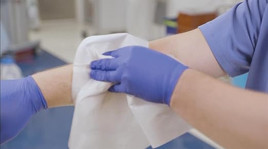 Medline Absorbent Wipers+ Disposable Heavy Duty Dry Wipes, Use Wet or Dry - Image 5