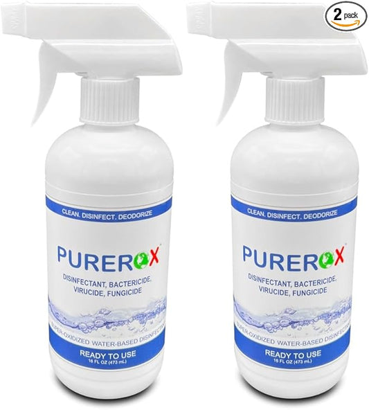disinfectant Eliminate 99.9999% MRSA, Bacteria. Hospital Grade. Safe by PUREROX-SAFEPOWERFUL
