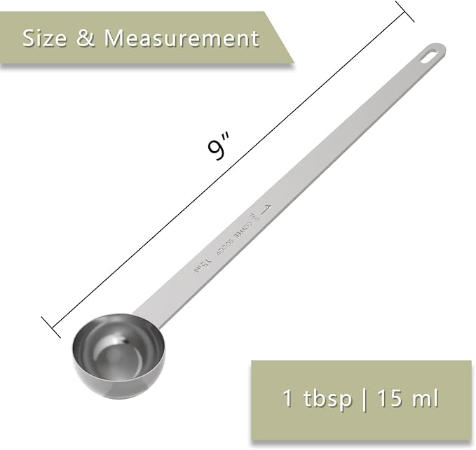 2PCS 1 Tablespoon Coffee Scoop, One tbsp Stainless Steel Scooper - Image 2