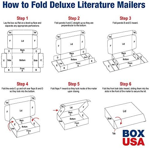 Box USA 18 Deluxe Shipping Boxes 18L x 12W x 2H, 50-Pack - White Box Mailers ...