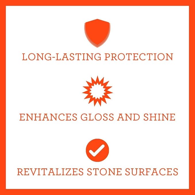 TriNova Granite Sealer & Protector Gallon Refill- Made in USA, Best Stone Polish - Image 2