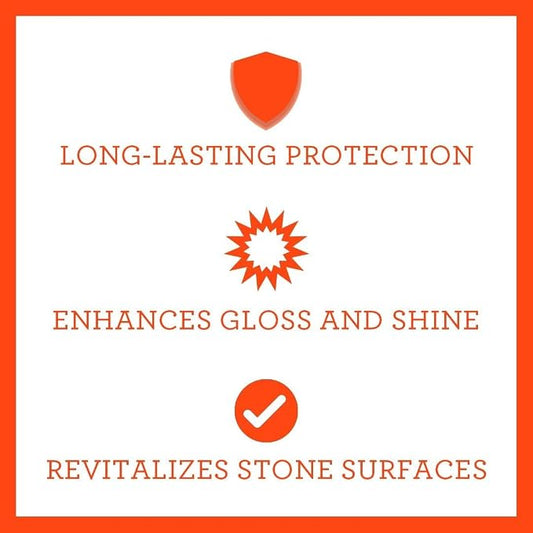 TriNova Granite Sealer & Protector Gallon Refill- Made in USA, Best Stone Polish - Image 2
