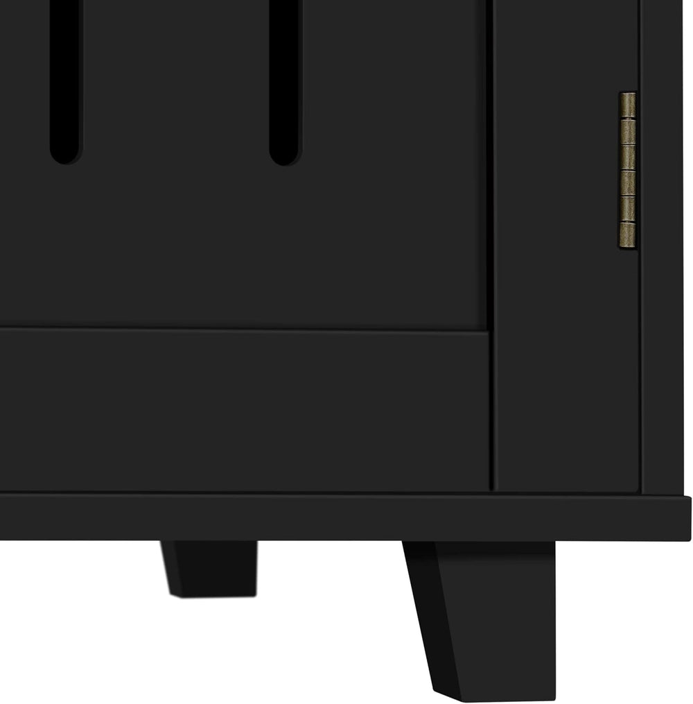 Yaheetech Kitchen Buffet Storage Cabinet for Home Office, Black