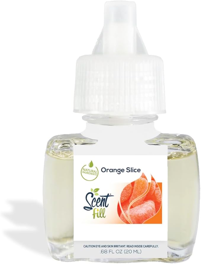 Scent Fill Orange Slice Plug in Air Freshener, 4 Scented Oil Refills - Image 4