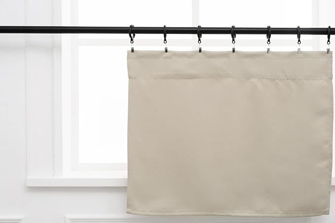 Pickluc Cafe Curtain 30 Inches Length, Rod Pocket Kitchen Curtain, Short - Image 3