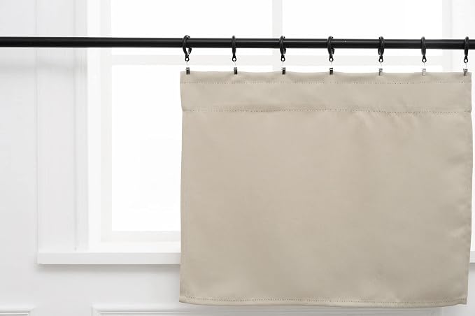 Pickluc Blackout Curtains 45 Inches Long 2 Panels, Room Darkening Tiers - Image 3